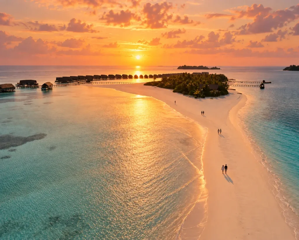 Dhoni-shaped overwater suites at COMO Cocoa Island