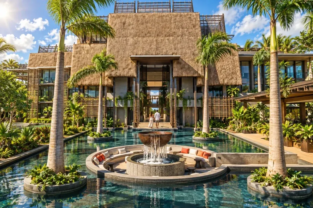 LUX* Grand Baie resort and bay, north Mauritius