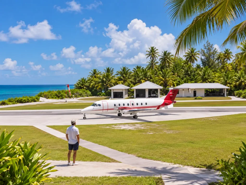 Resort Aircraft, Desroches Island, Seychelles