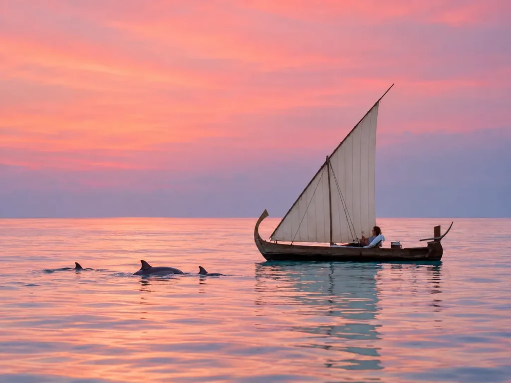 Sunset Sailing, Dolphin Experience, Maldives