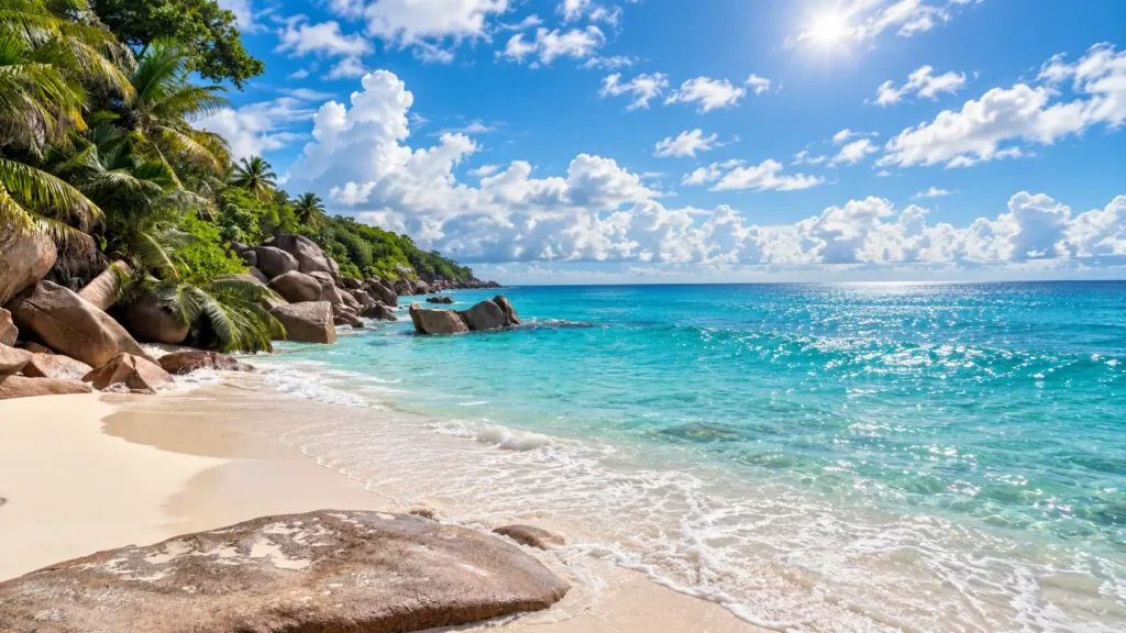 Anse Georgette beach, Constance Lémuria, Seychelles