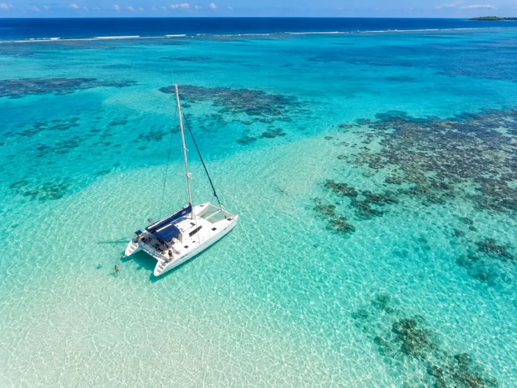 Catamaran, Île aux Cerfs, Mauritius