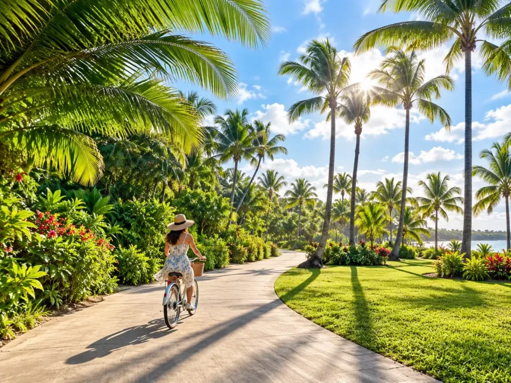 Cycling at Four Seasons Resort Seychelles at Desroches Island