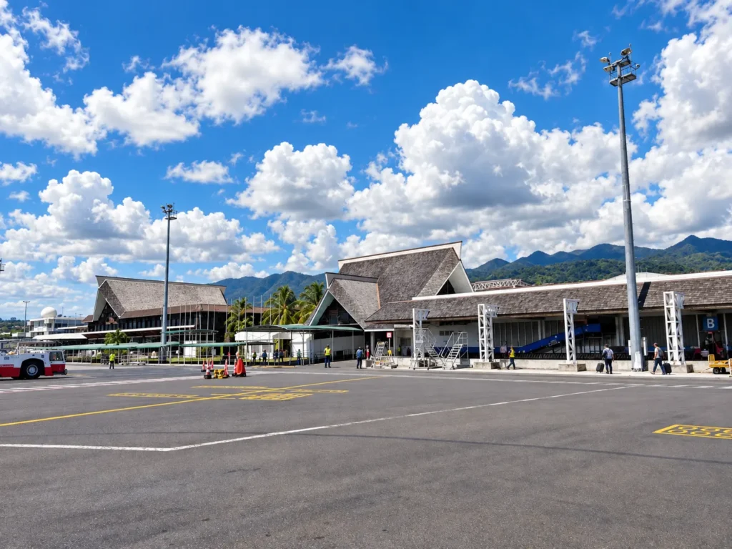 Terminal at Faa'a International Airport, Tahiti