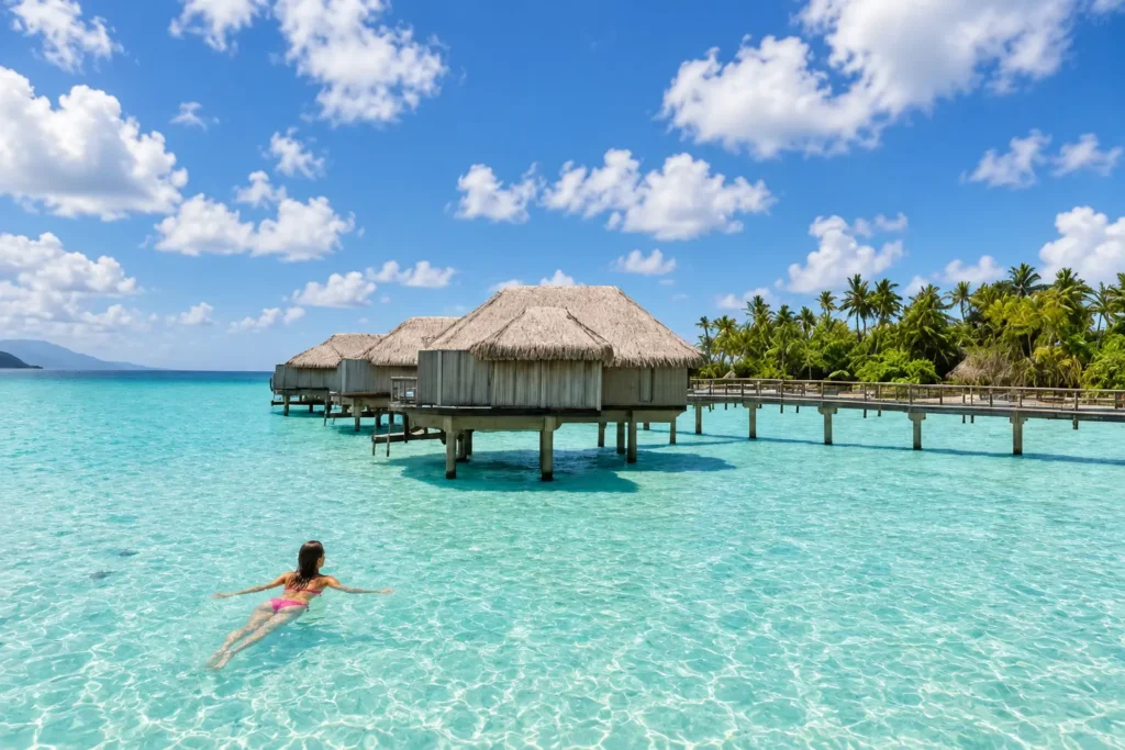 Le Taha'a resort on Motu Tautau