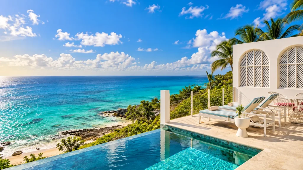 Malliouhana resort above Meads Bay, Anguilla