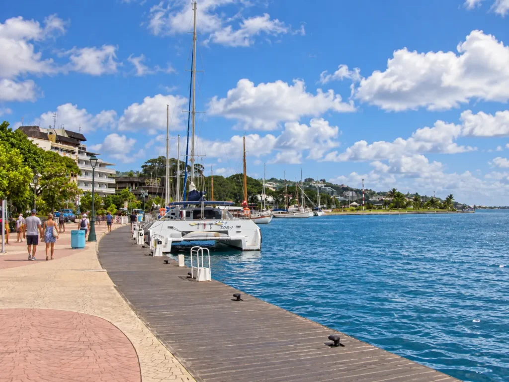 Papeete waterfront promenade, Tahiti