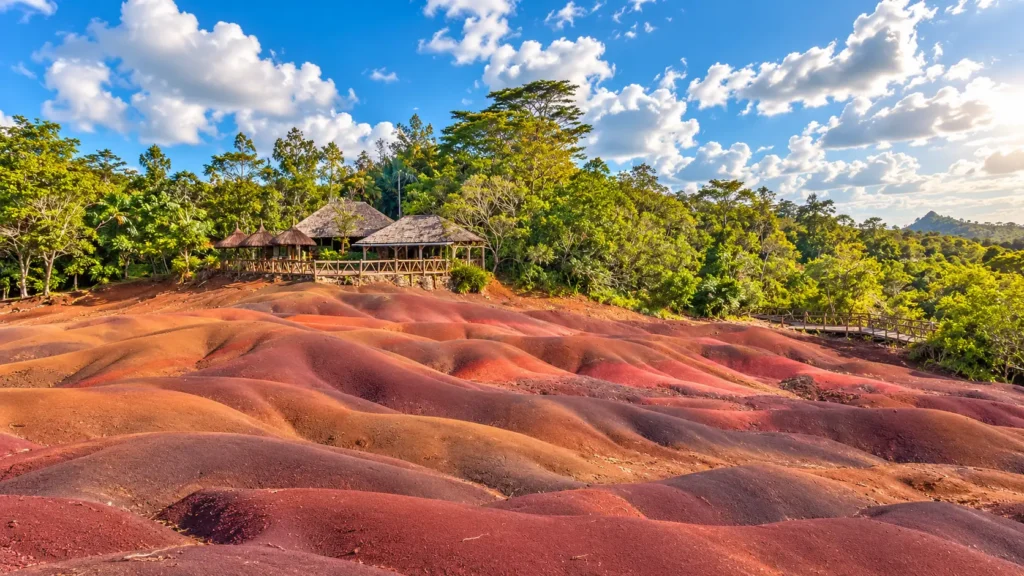 Seven Coloured Earths at Chamarel, Mauritius