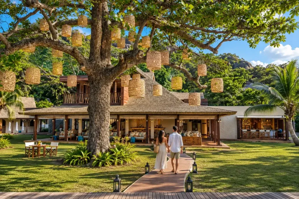 Six Senses Zil Pasyon pool villa among granite boulders on Félicité Island