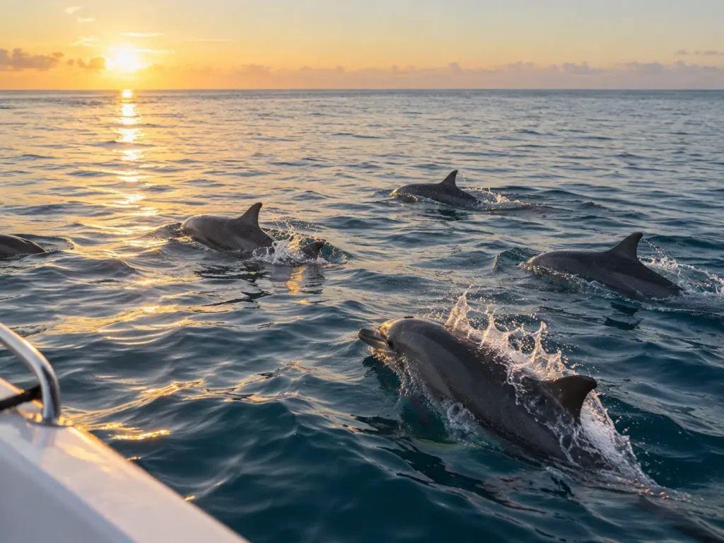 Spinner dolphins, Mauritius
