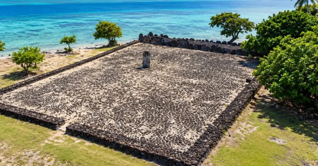 Stone platforms of Marae Taputapuatea