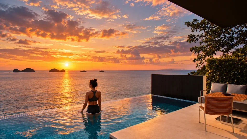 Hillside infinity pool villa at Conrad Koh Samui