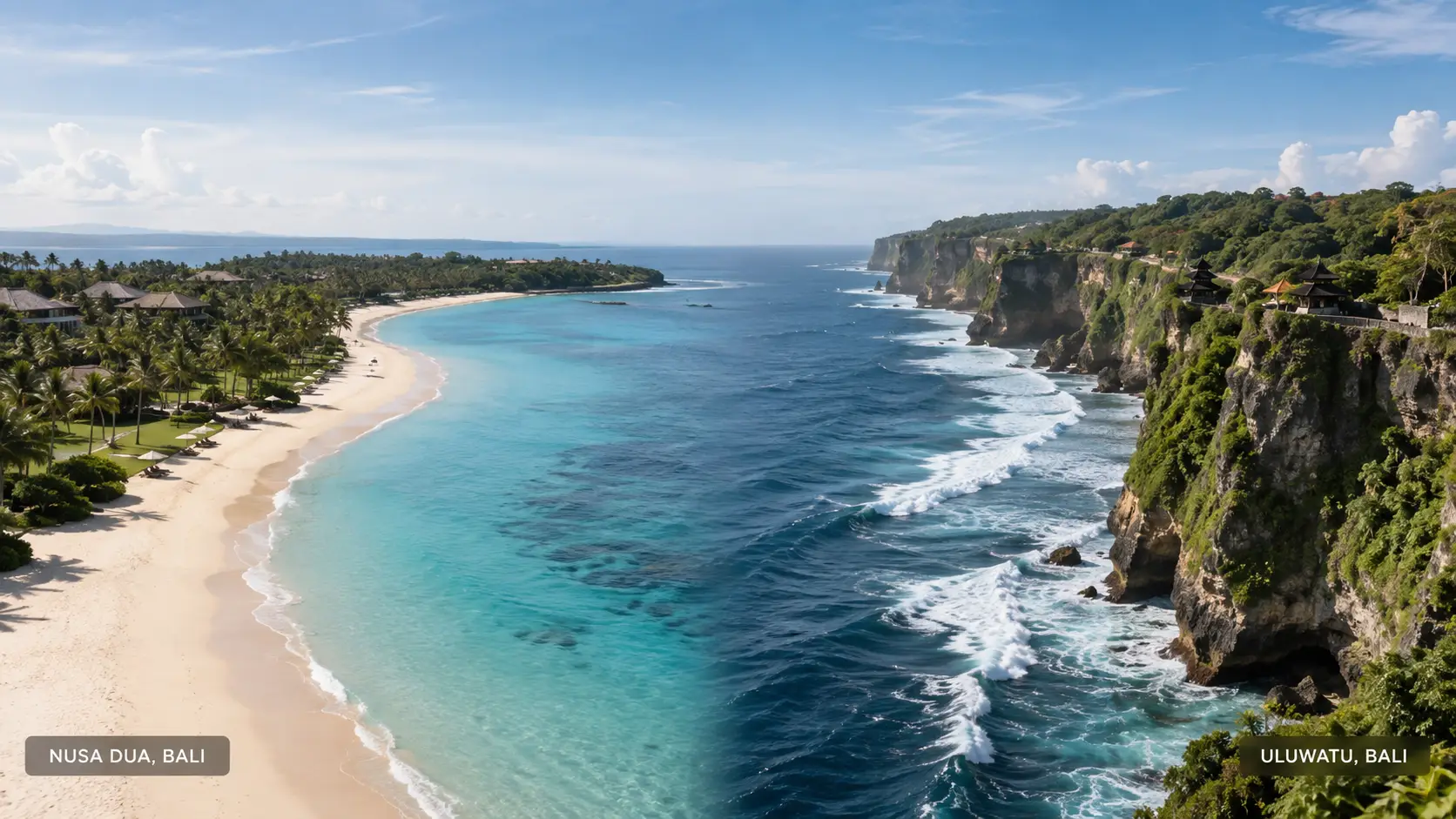 Nusa Dua vs Uluwatu