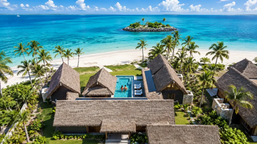Pool villa deck at Six Senses Fiji on Malolo Island