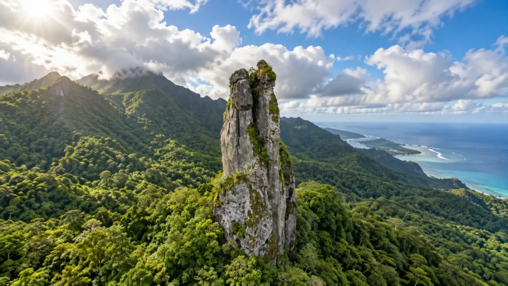 Te Rua Manga rock, Rarotonga