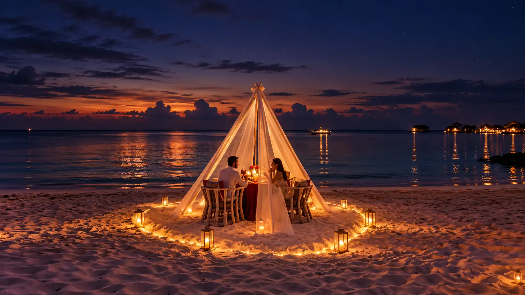 Maldives Beach Dinner